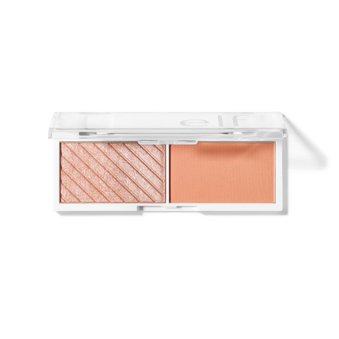 Elf, BITE-SIZE FACE DUO - White peach 
 ايلف، بلشر + هايلايتر بحجم صغير- وايت بيتش